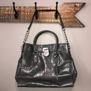 Michael Kors “Hamilton Large Croc Tote”